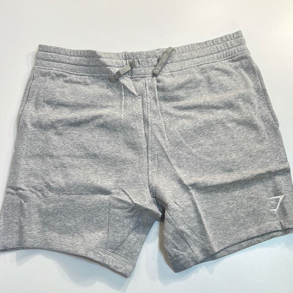 Gymshark Shorts  Light Grey Marl Crest‎ 7" Slim Workout NWT Mens XL